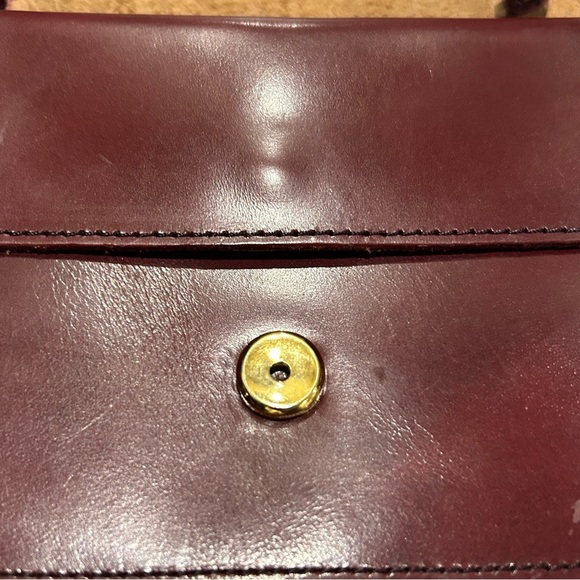 Vintage Mundi Burgundy Leather Crossbody Bag - Picture 7 of 9